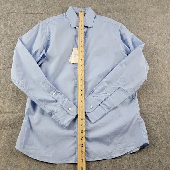 Hamilton Shirt Co. x Todd Snyder Dress Shirt size 15 Blue - Picture 5 of 13